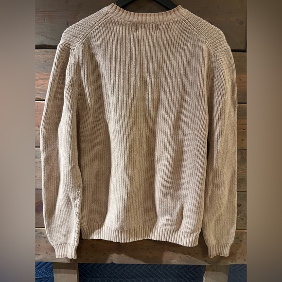 Eddie Bauer Men's Tan Crewneck Sweater - Picture 3 of 3